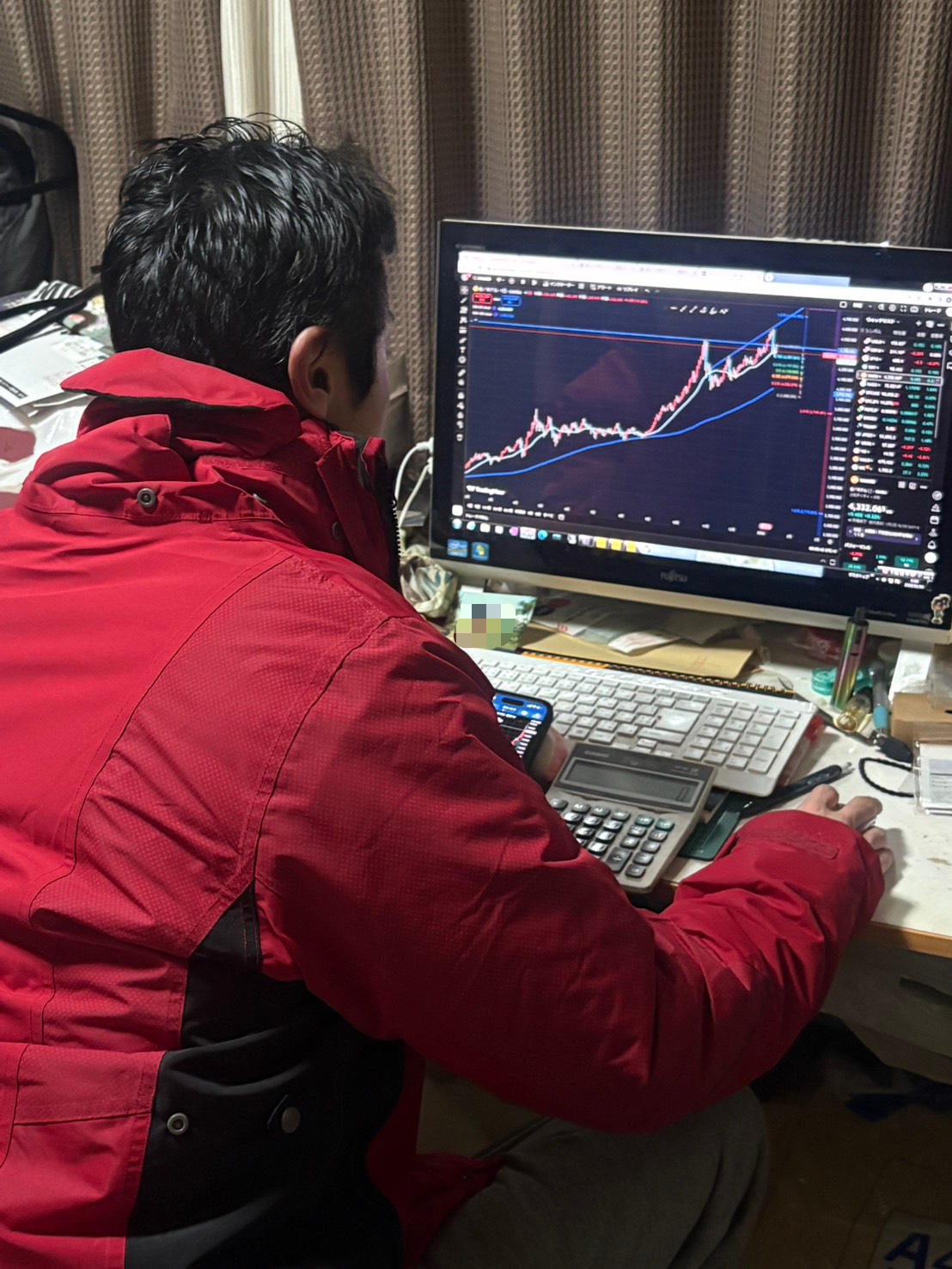 FXトレード中